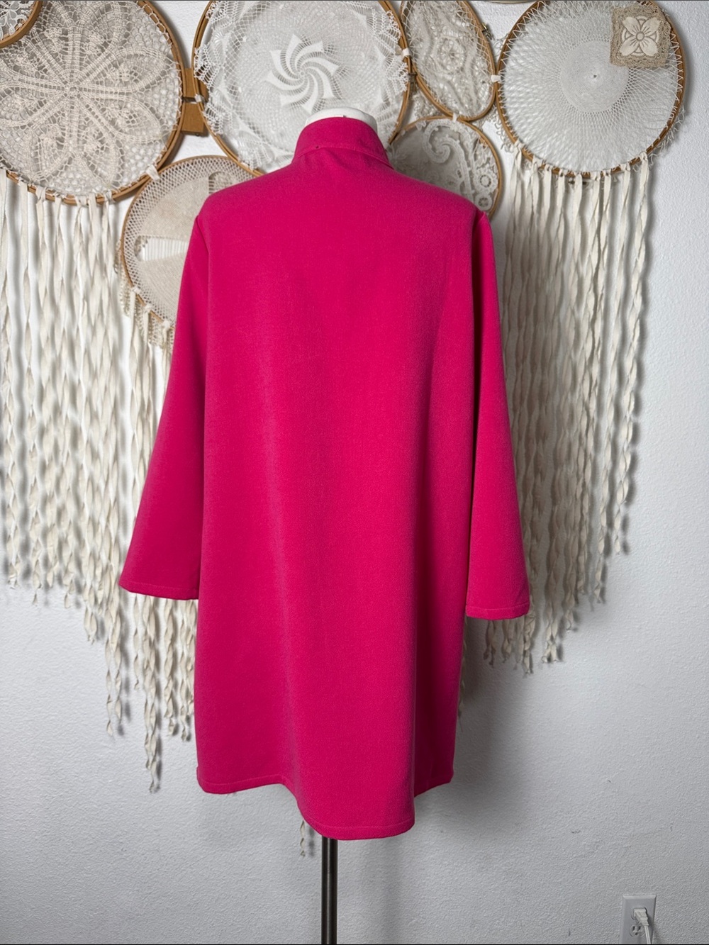 Tuckernuck Fuchsia Stretch Crepe Avery Shift Dress Size Large - Picture 6 of 14